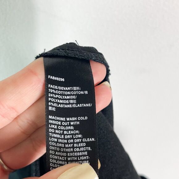 Lafayette 148 NWT Women's Black Stretch Hook & Bar Flare Leg Pant Size 2 - Picture 4 of 4